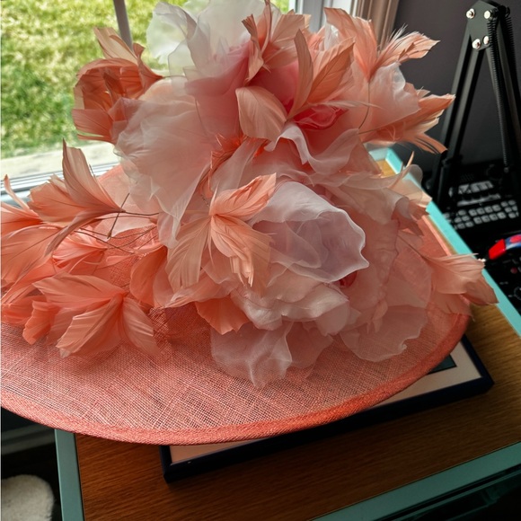 Coral Kentucky Derby hat - Picture 7 of 7